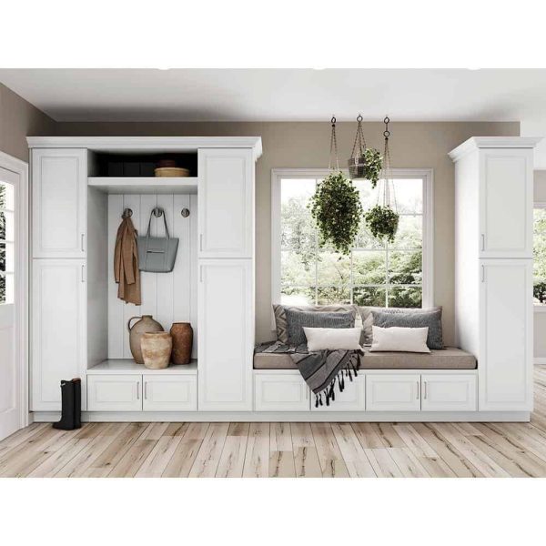 Bay T2484-ELWH Designer Series Elgin Assembled 24x84x23.75 in. Pantry Kitchen Cabinet in White - Image 12