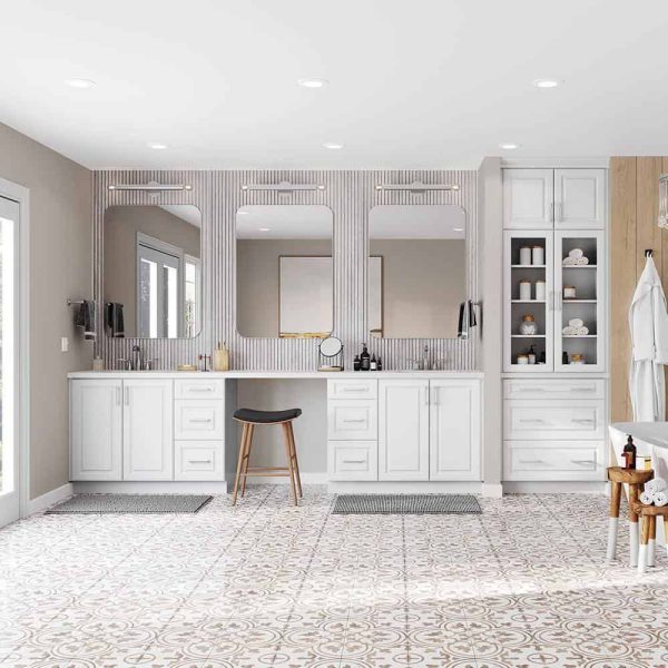 Bay T2484-ELWH Designer Series Elgin Assembled 24x84x23.75 in. Pantry Kitchen Cabinet in White - Image 13