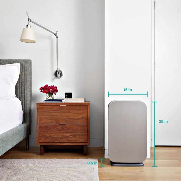 Alen 45i-Silver BreatheSmart 45i Air Purifier with Fresh, True HEPA Filter for Allergens, Mold, Germs and Household Odors   800 sq. ft. - Image 8