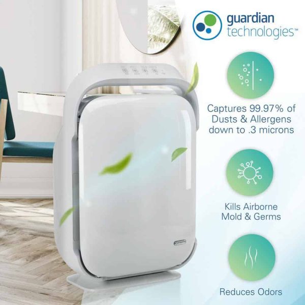 GermGuardian AC9200WCA Hi-Performance Ultra Quiet Air Purifier with HEPA Filter for Large Rooms up to 335 sq.ft. - Image 4
